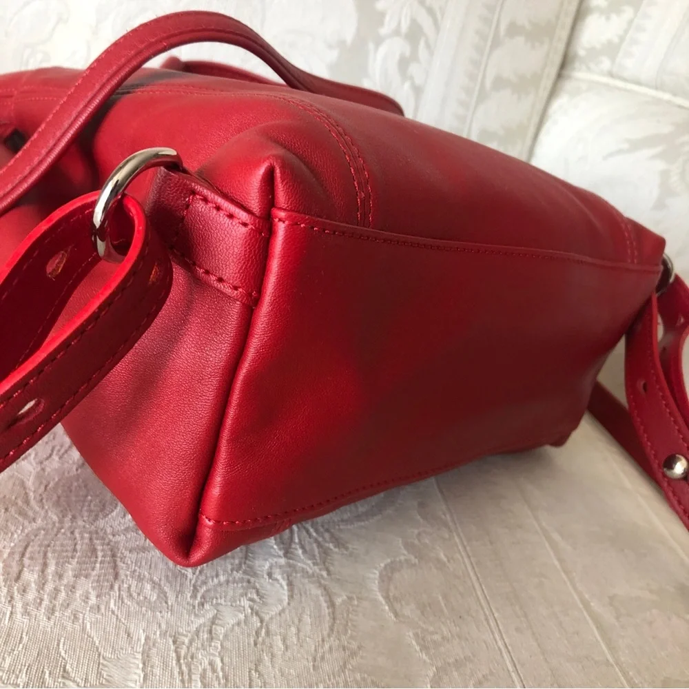 ❤️cutie❤️ lovely LongChamp  Le Pliage Cuir Backpack  extra small soft leather